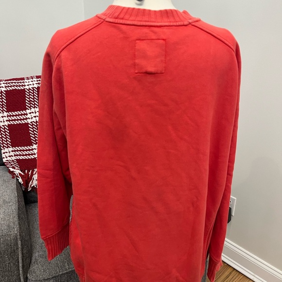 Aerie NWTS Coral Red Pink Oversized Mind In The‎ Mountains Loungewear Sweater - Picture 6 of 9